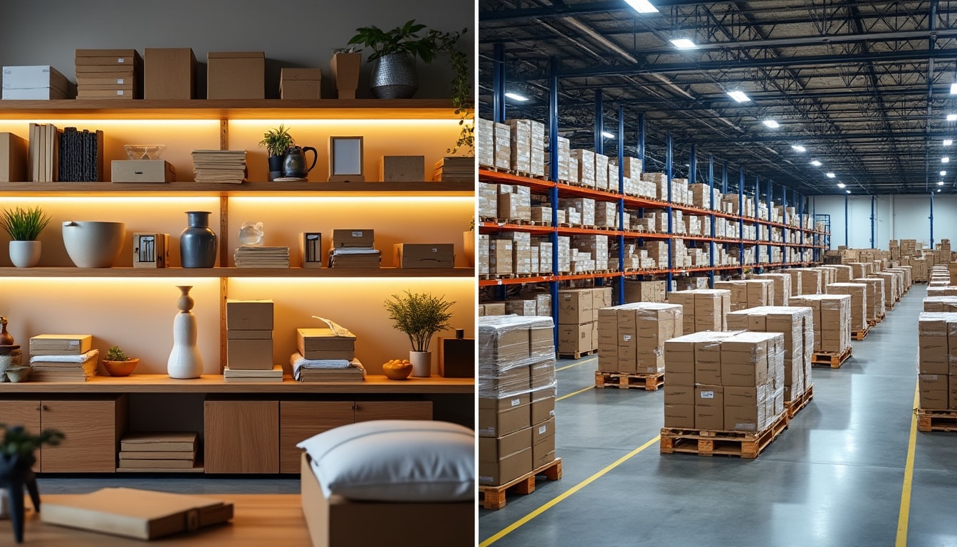 Illustration: Comprendre la distinction entre le stockage et l’entreposage